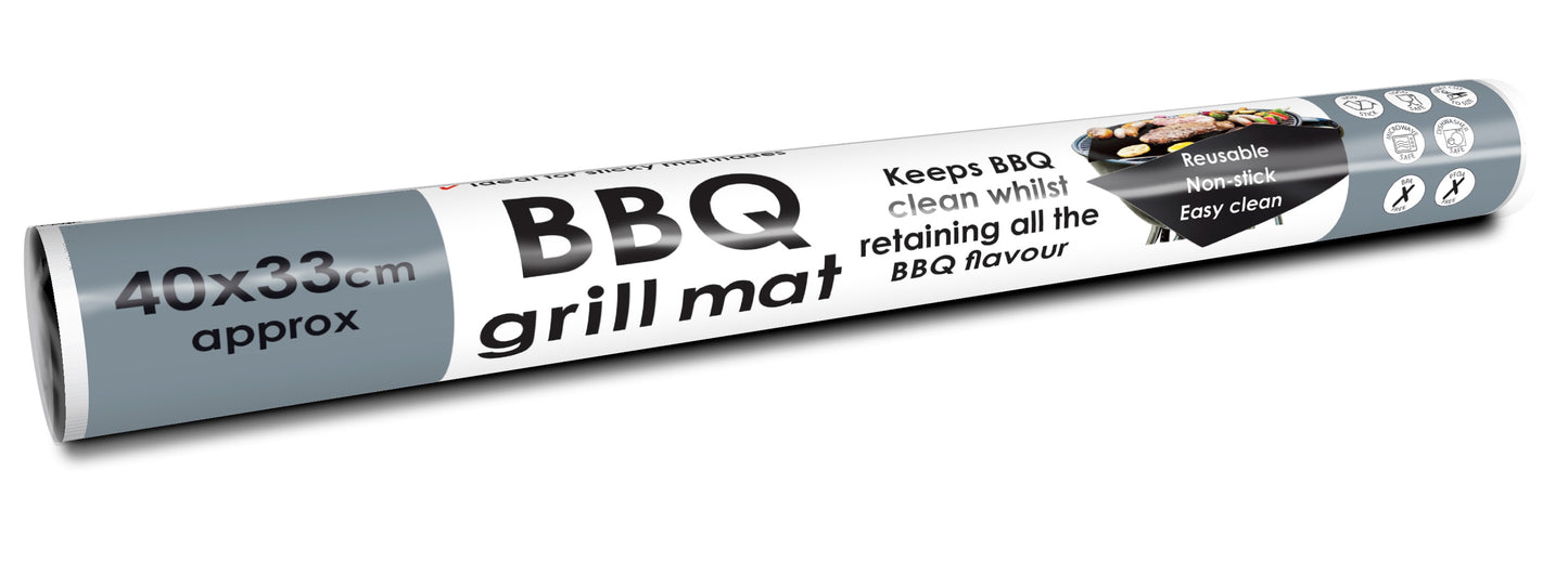 BBQ Grill Mats 33 x 40 cm (2 Pack)
