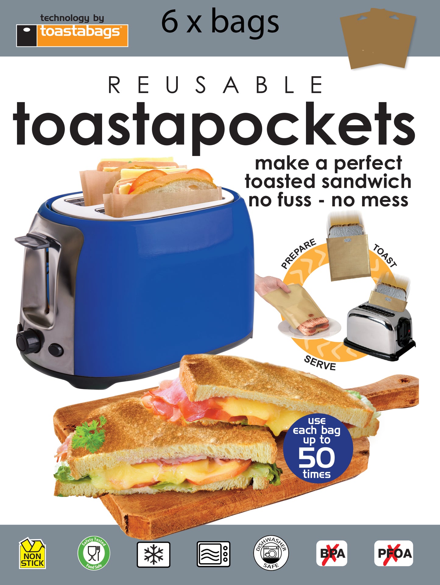 Toastapockets - 2 Pack