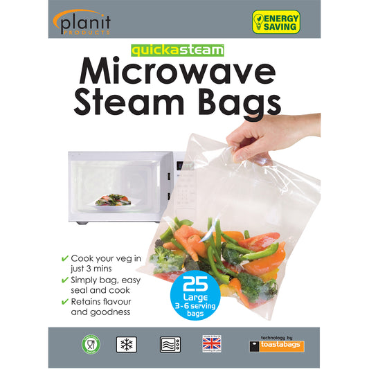 Microwave Steam Bags - Large - 3-6 Servings