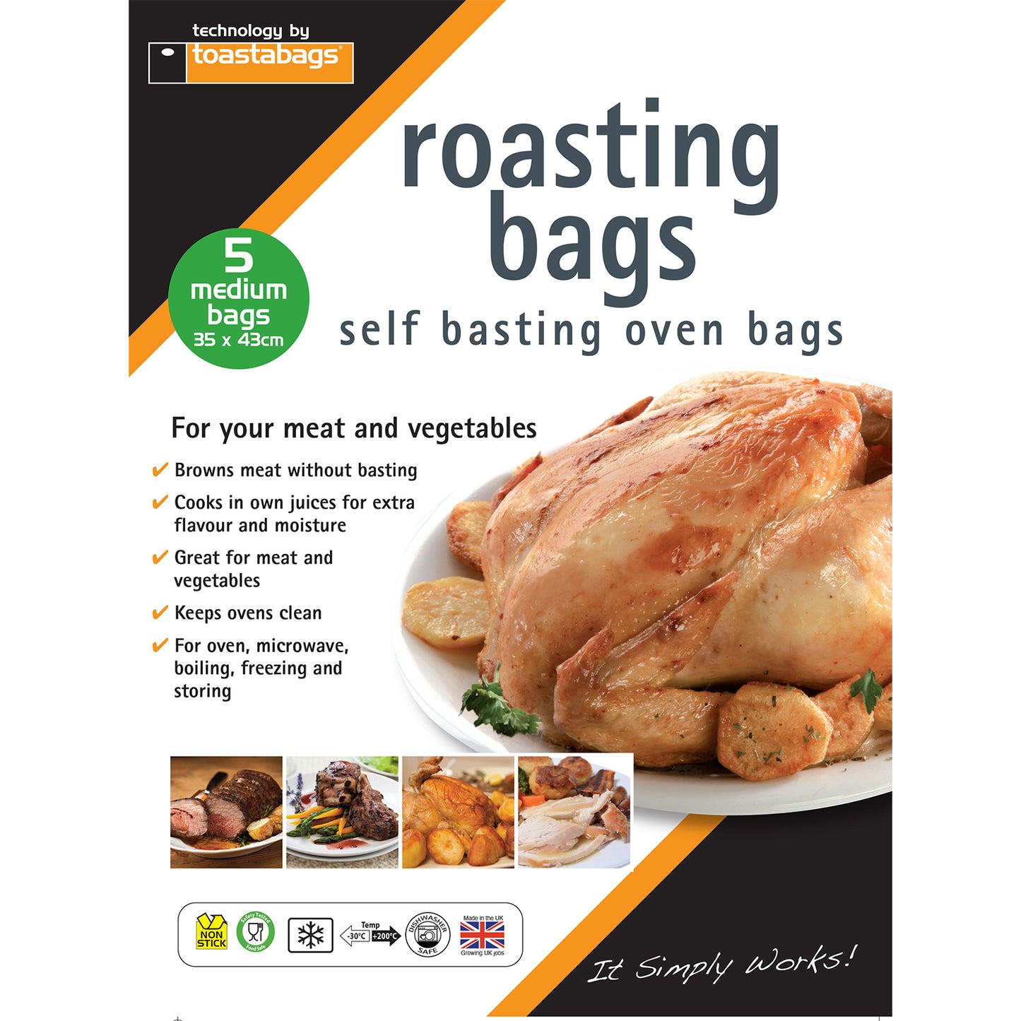 Roasting Bags - Medium Size - 35 x 43cm