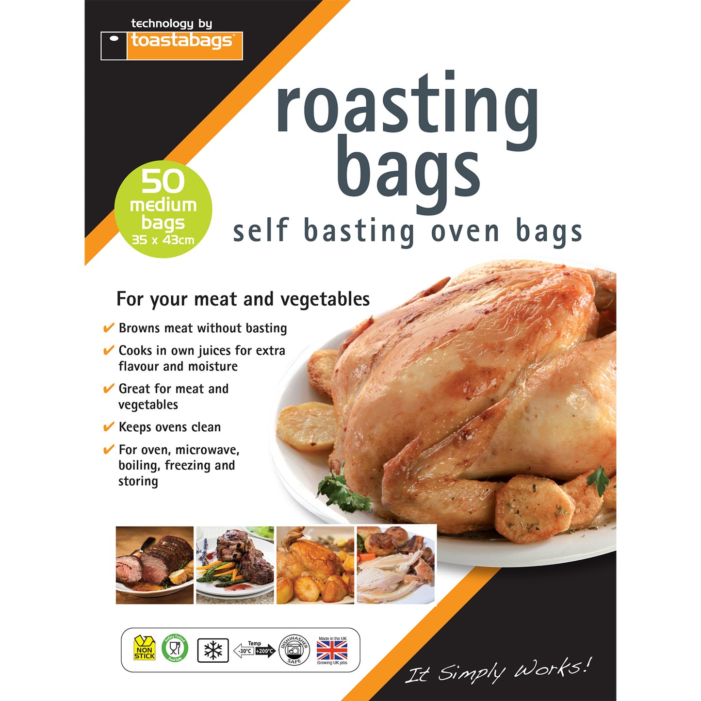 Roasting Bags - Medium Size - 35 x 43cm
