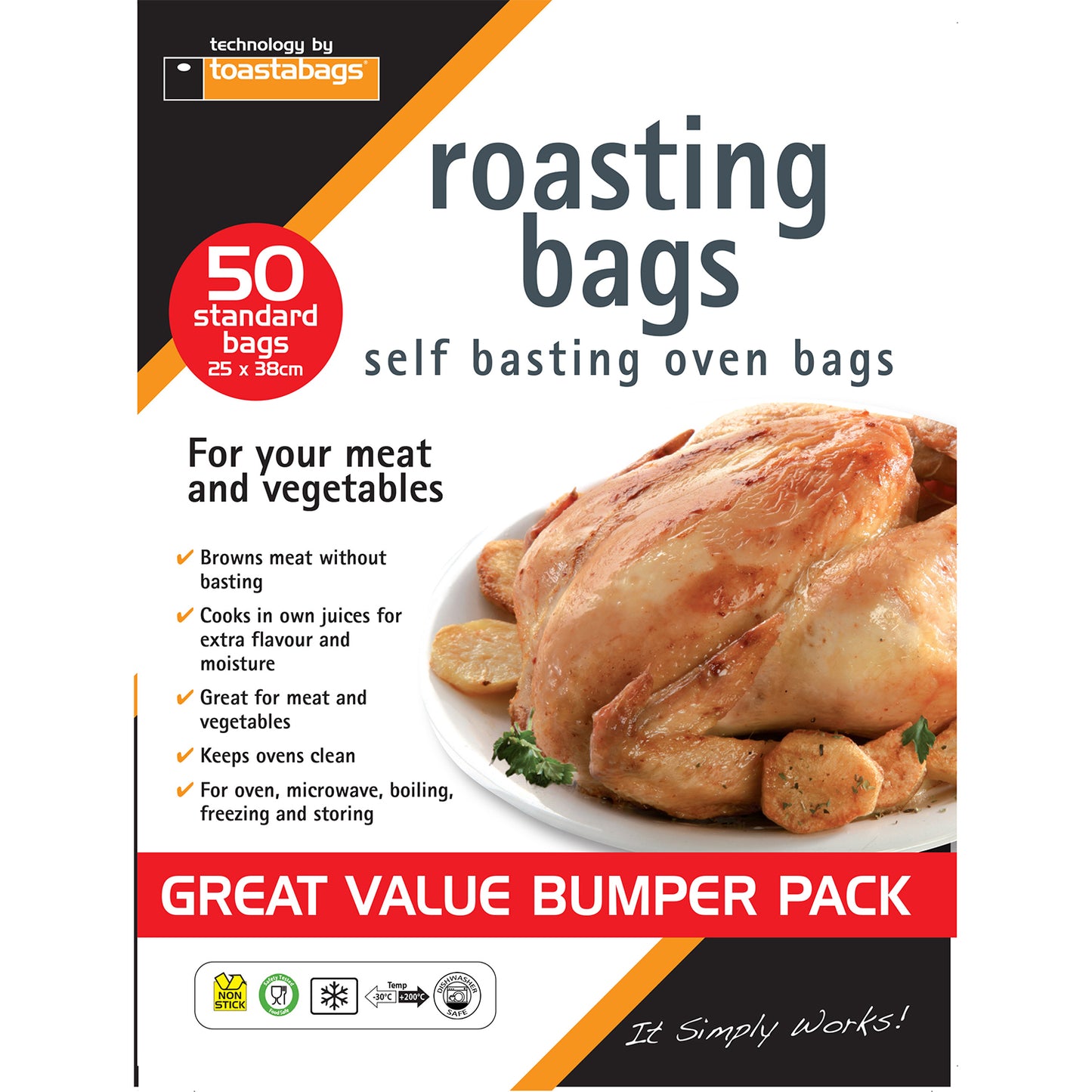 Roasting Bags - Standard Size - 25 x 38cm
