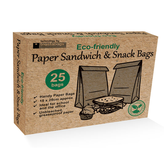 ECO Paper Sandwich & Snack Bags 25pk