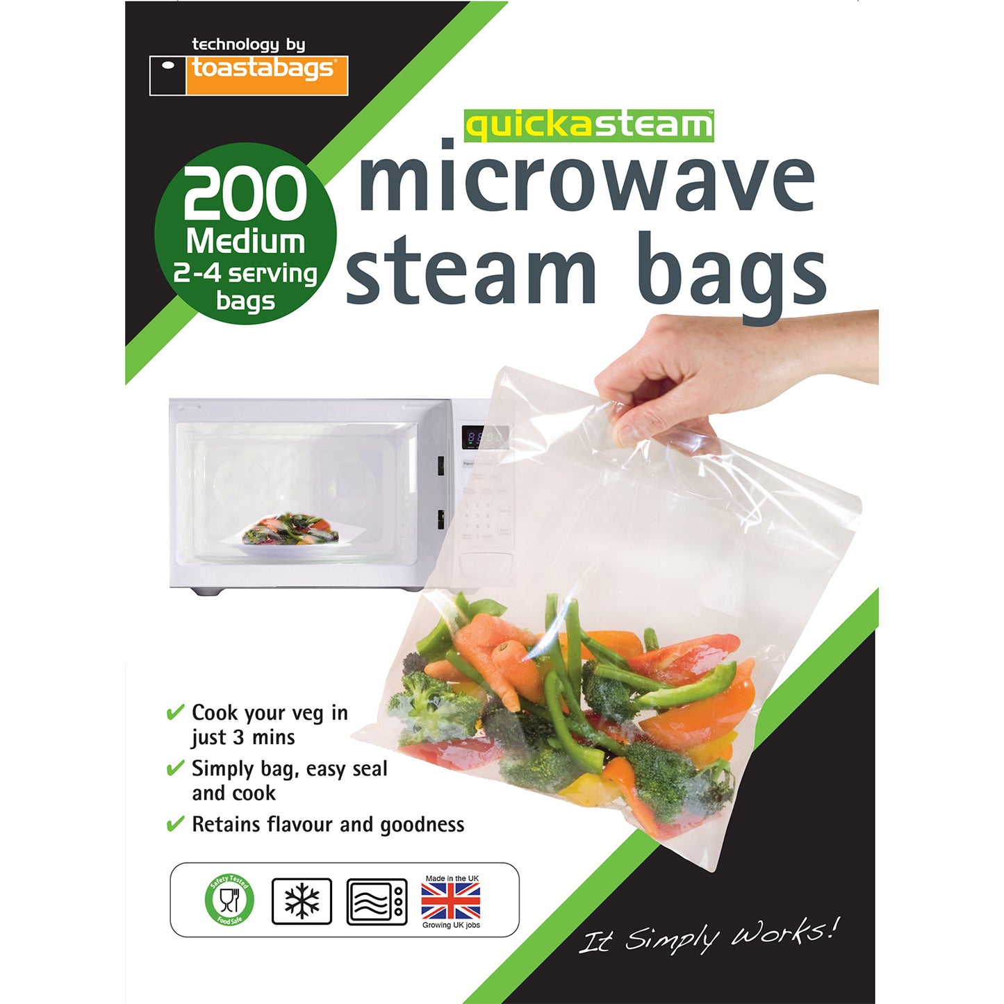 Microwave Steam Bags - Medium - 2-4 Servings