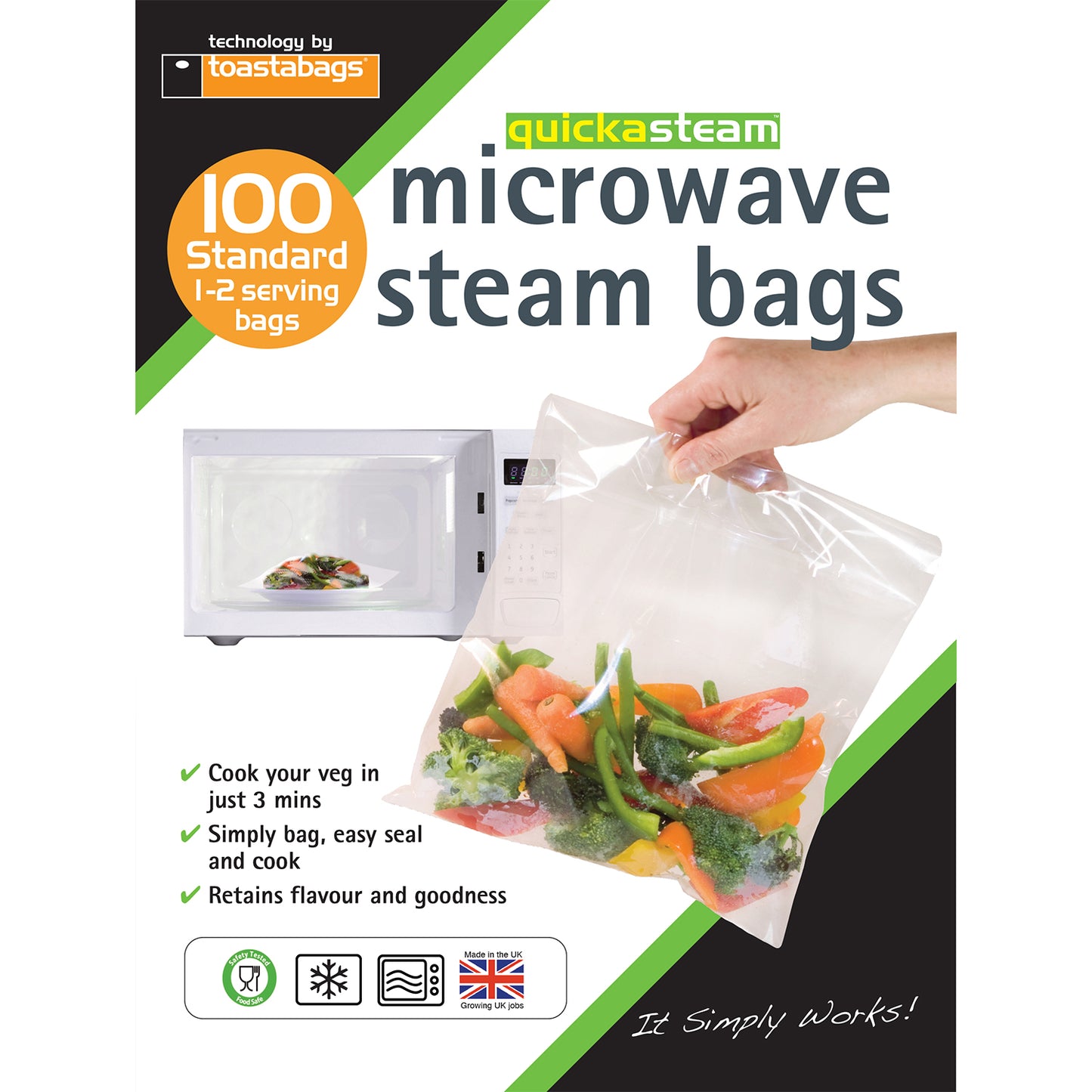 Microwave Steam Bags - Standard - 1-2 Servings