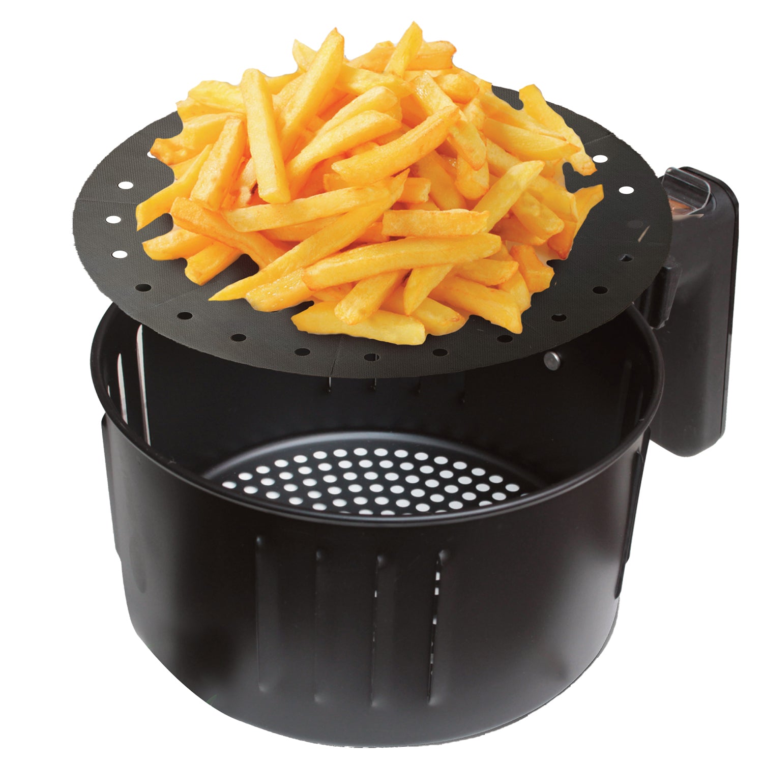 Air Fryer Liner Black Perforated Pack of 2 planitproducts