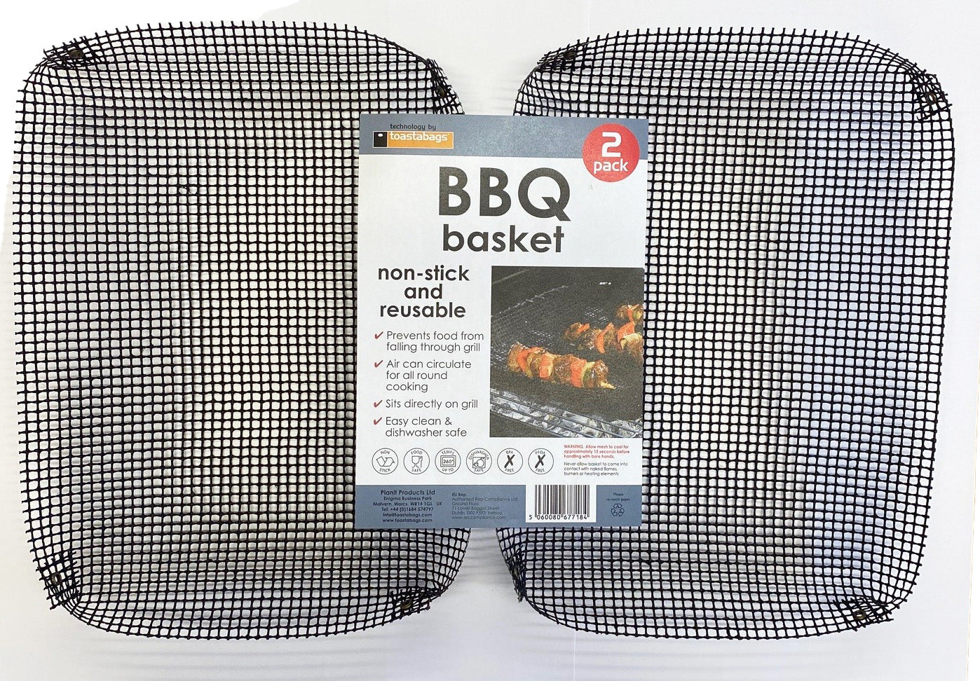 BBQ Mesh Grill Basket 2 Pack