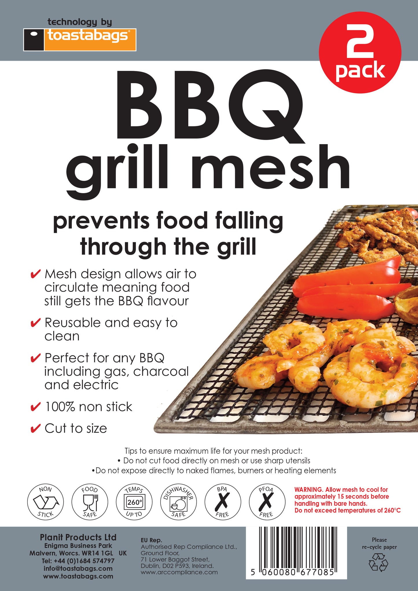 BBQ Grill Mesh Mats (2 Pack)
