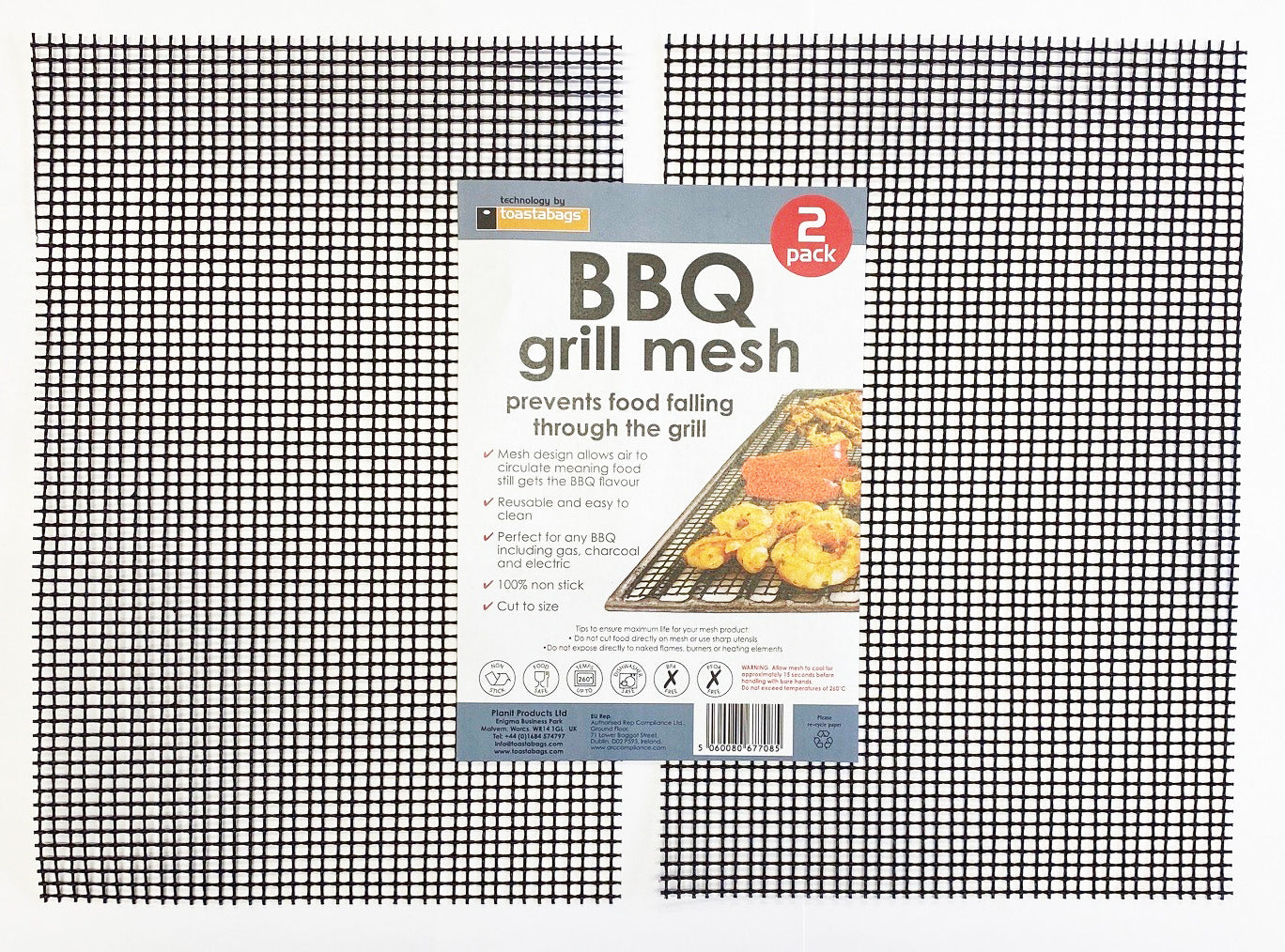 BBQ Grill Mesh Mats (2 Pack)