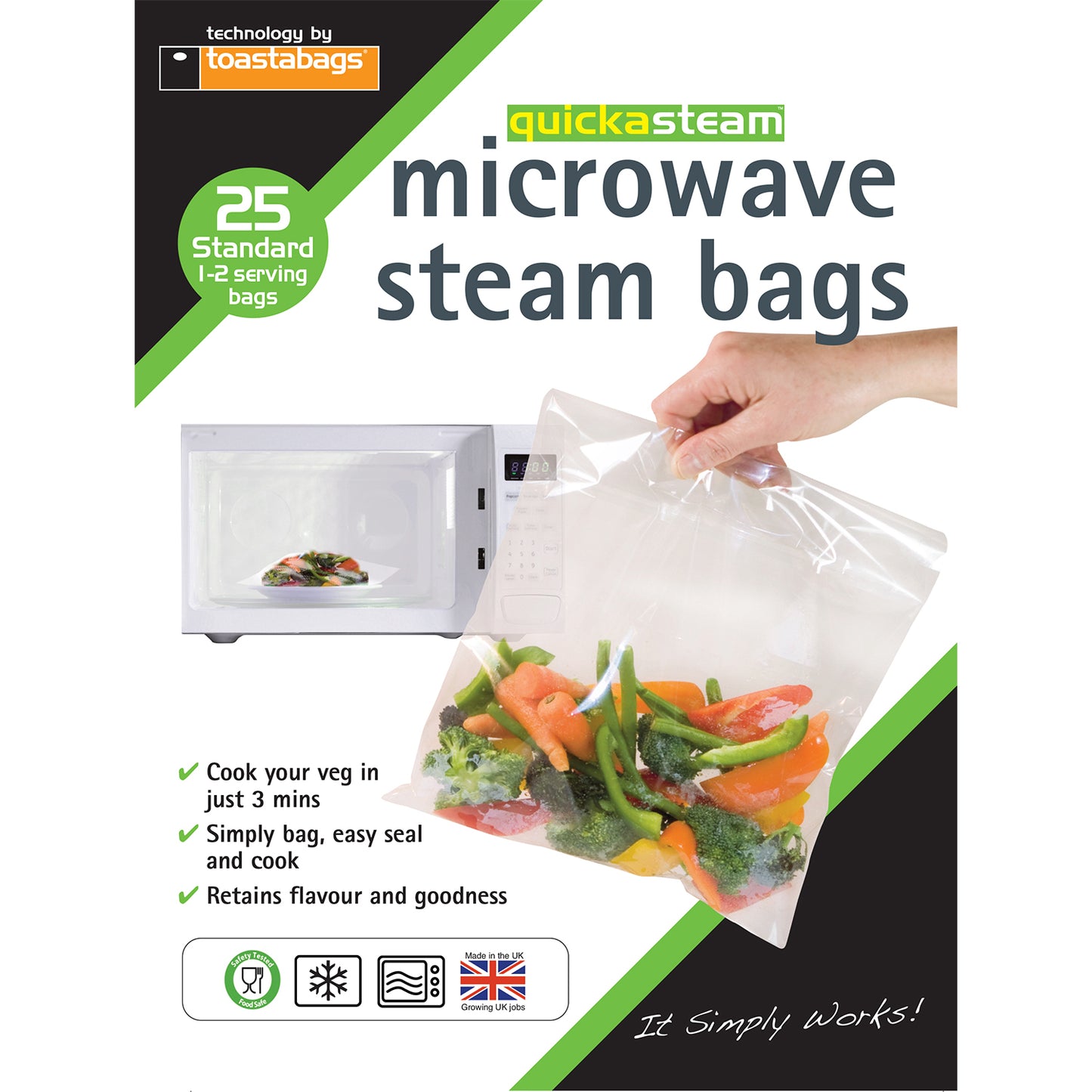 Microwave Steam Bags - Standard - 1-2 Servings